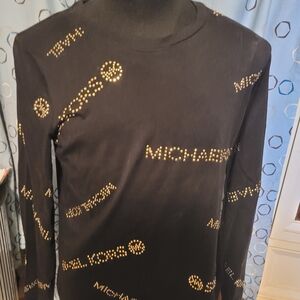 Michael Kors Black Garment with Gold Detail